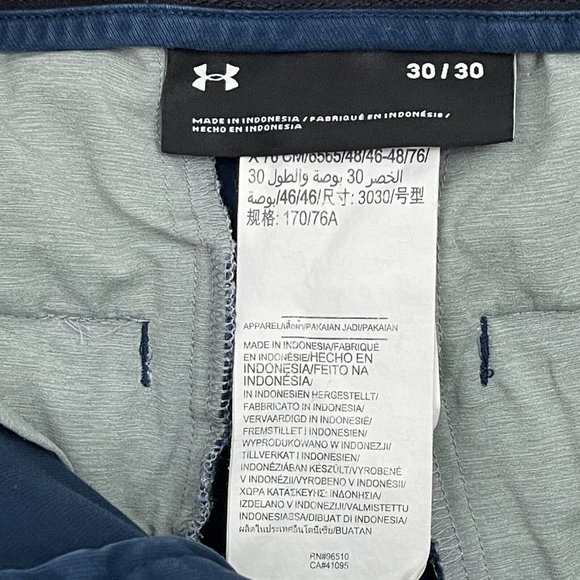 Under Armour Men's Golf Chino Performance Athletic Pants Navy Blue Size 30x30 UA - Picture 5 of 11